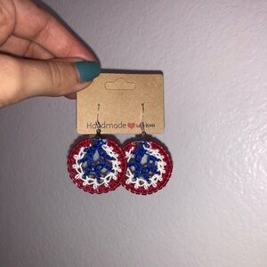 Handmade crocheted earrings